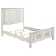 Lila 4 Piece Queen Bed Set | White Wood Panel Headboard | Vanity Dresser BM340127