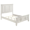 Lila 5 Piece Queen Bed Set | White Wood Headboard | Vanity Dresser & Chest BM340128
