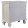Lila 5pc Queen Bed Set with Storage Footboard | White | Vanity Dresser & Chest BM340134