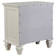 Lila 5pc Queen Bed Set with Storage Footboard | White | Vanity Dresser & Chest BM340134