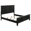 Lila 4pc Queen Bed Set | Black Panel Headboard | Dresser & Nightstand BM340137