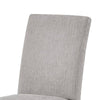 Figu Set of 4 Dining Chair | Brown-Gray Fabric Seating | Black Wood Legs BM340147