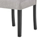 Figu Set of 4 Dining Chair | Brown-Gray Fabric Seating | Black Wood Legs BM340147