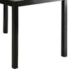 Figu Dining Table | Rectangular 48’’ Sleek Brown Top | Black Wood Legs BM340148