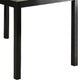 Figu Dining Table | Rectangular 48’’ Sleek Brown Top | Black Wood Legs BM340148