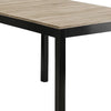 Figu Dining Table | Rectangular 48’’ Sleek Brown Top | Black Wood Legs BM340148