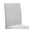 Riac Set of 2 Side Dining Chairs | Black Wood | Dove Gray Fabric Seat BM340151