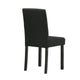 Syon Dining Chair Set of 4 | Black Wood Frame | Fabric Seat & Backrest BM340161