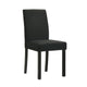 Syon Dining Chair Set of 4 | Black Wood Frame | Fabric Seat & Backrest