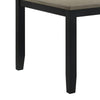 Emoi Dining Table | 71’’ Rectangular Gray Oak Wood Top | Black Legs BM340162