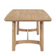 Aruk Dining Table | 79’’ Brown Wood Tabletop | Rounded Edges BM340167
