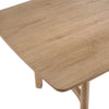 Aruk Dining Table | 79" Brown Wood Tabletop | Rounded Edges