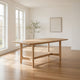 Aruk Dining Table | 79" Brown Wood Tabletop | Rounded Edges