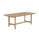 Aruk Dining Table | 79" Brown Wood Tabletop | Rounded Edges