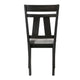 Riby Dining Chair Set of 2 | Black Wood Frame | Gray Linen Seating BM340177