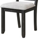 Riby Dining Chair Set of 2 | Black Wood Frame | Gray Linen Seating BM340177