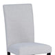 Ticy Dining Chair Set of 2 | Dove Gray Padded Seat | Black Wood Legs BM340181