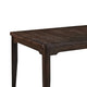 Hiun Dining Table | 72" Rectangular Top w Tapered Legs | Oak Brown