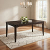 Hiun Dining Table | 72" Rectangular Top w Tapered Legs | Oak Brown