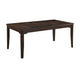 Hiun Dining Table | 72" Rectangular Top w Tapered Legs | Oak Brown