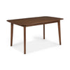 Goko Dining Table | 59" Brown Wood Top | Round Tapered Legs