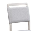 Bovo Dining Chair Set of 2 | Dove Gray | Driftwood White Wood BM340193