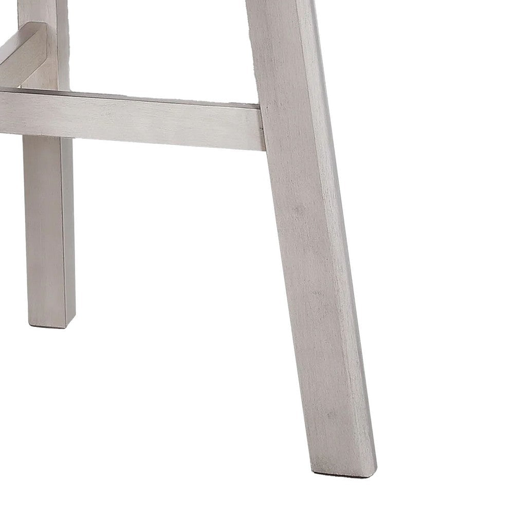 Bovo Dining Table | 48’’ Round Tabletop | Driftwood White Wood Legs BM340194