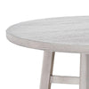 Bovo Dining Table | 48’’ Round Tabletop | Driftwood White Wood Legs BM340194