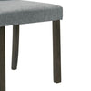 Muly Side Dining Chair Set of 4 | Fabric Seating | Gray Brown Wood BM340196
