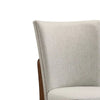 Lere Dining Chair Set of 2 | Beige Fabric | Antique Style Brown Wood BM340199