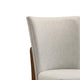 Lere Dining Chair Set of 2 | Beige Fabric | Antique Style Brown Wood BM340199