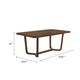 Lere Dining Table | Antique Style Brown Wood | Spacious 71’’ Rectangular Top BM340200