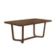 Lere Dining Table | Antique Style Brown Wood | Spacious 71" Rectangular Top