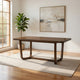Lere Dining Table | Antique Style Brown Wood | Spacious 71" Rectangular Top