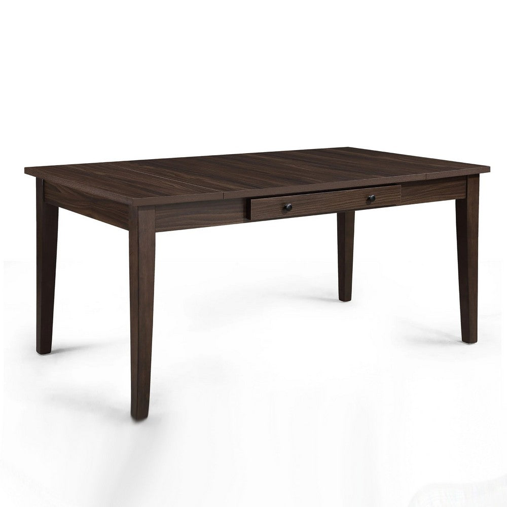 Wogy Dining Table | 66" Brown Wood Top | Lift Top Storage | 2 Drawers