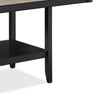 Filu Counter Height Dining Table | Lazy Susan | 48" Gray Top