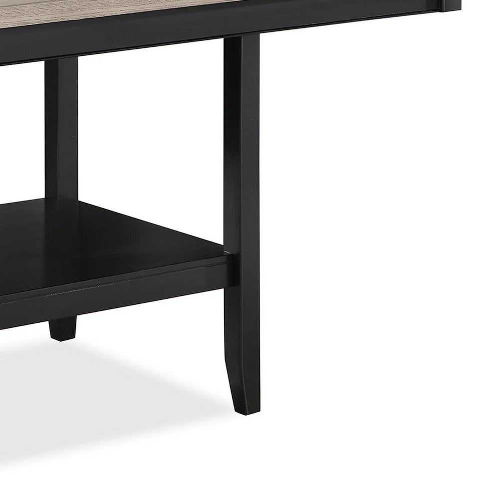 Filu Counter Height Dining Table | Lazy Susan | 48" Gray Top