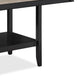 Filu Counter Height Dining Table | Lazy Susan | 48" Gray Top