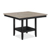 Filu Counter Height Dining Table | Lazy Susan | 48" Gray Top