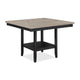 Filu Counter Height Dining Table | Lazy Susan | 48" Gray Top