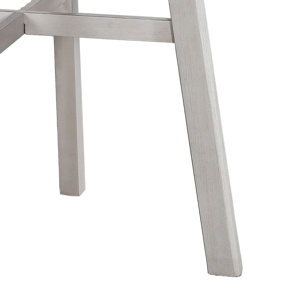 Bovo Counter Height Dining Table | 48’’ Round Top | White Wood Legs BM340212