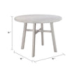 Bovo Counter Height Dining Table | 48’’ Round Top | White Wood Legs BM340212