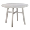 Bovo Counter Height Dining Table | 48" Round Top | White Wood Legs