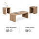 Asoi 3pc Coffee & End Table Set | Natural Brown Scandinavian Veneer BM340220
