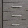 Thorne 5 Drawer Tall Dresser Chest | Warm Gray Solid Wood Vertical Storage BM340224