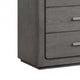 Thorne 5 Drawer Tall Dresser Chest | Warm Gray Solid Wood Vertical Storage BM340224