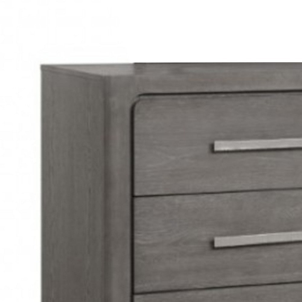 Thorne 6 Drawer Wide Dresser | Warm Gray Solid Wood Bedroom Storage BM340225