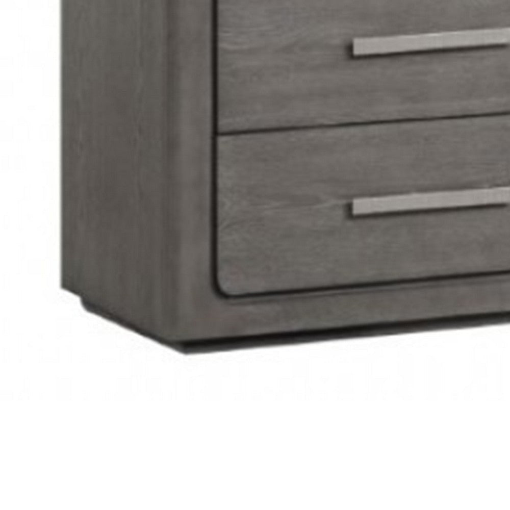 Thorne 6 Drawer Wide Dresser | Warm Gray Solid Wood Bedroom Storage BM340225
