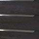 Osko 5 Drawer Tall Dresser Chest | Black Solid Poplar Wood | Steel Trim BM340226
