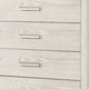 Loji 5 Drawer Tall Dresser Chest | Weathered Gray Solid Wood Storage BM340228